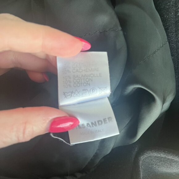 JILSANDER WOOL Cashmere Coat BLAZER Jacket made in Italy size 38 - Picture 12 of 12